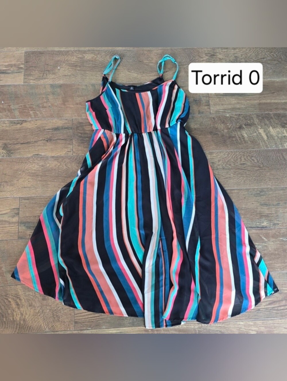 Torrid Girls' Multicolor Striped Sundress - Navy Base
